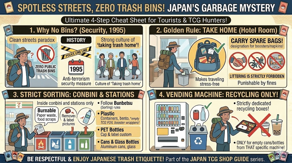 Where Are the Trash Cans? A Guide to Garbage Disposal and Sorting Rules in Japan