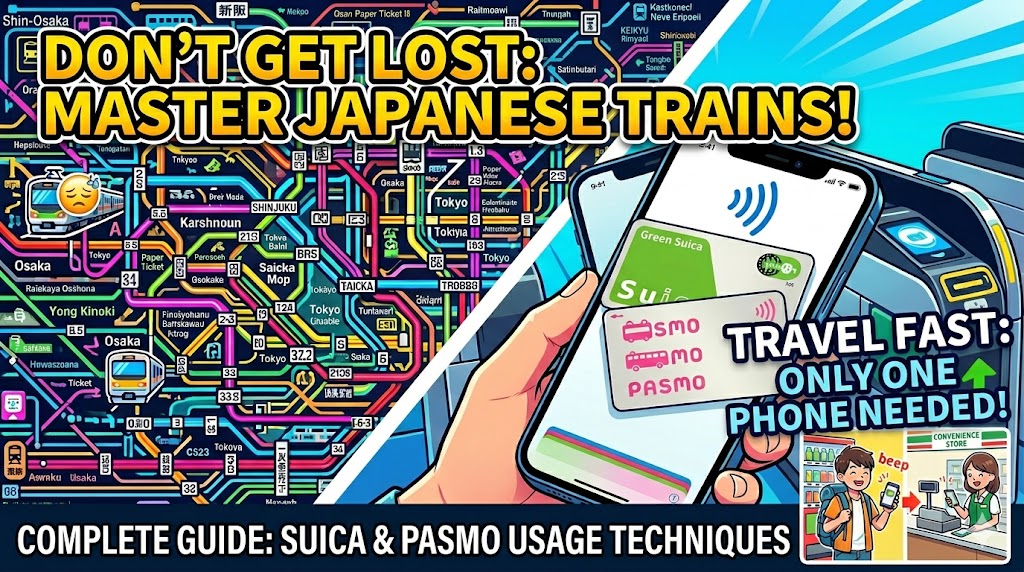 Navigating Japan’s Trains with Ease: A Smart Guide to Suica and PASMO (IC Cards)