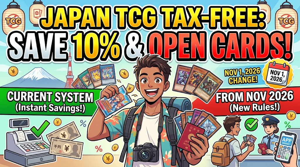 Score Great Deals on TCGs! A Guide to Japan’s Tax-Free Rules and Procedures
