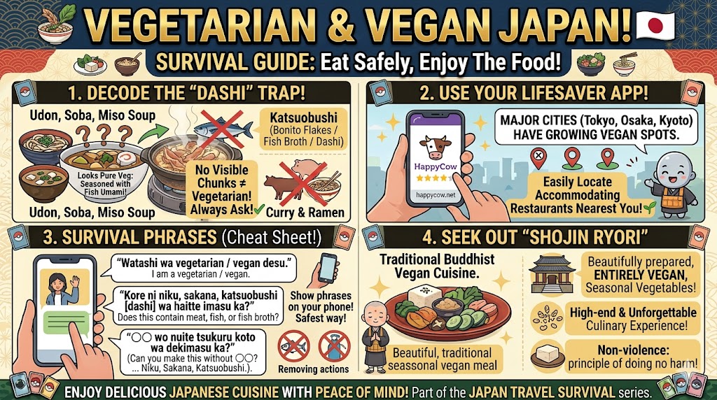A Vegetarian and Vegan Guide to Dining in Japan: How to Avoid "Hidden Ingredients"